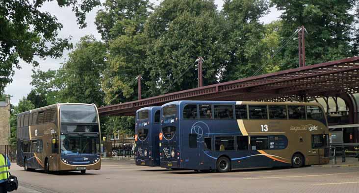 Stagecoach East Gold Scania N230UD ADL Enviro400 15955 & 15960